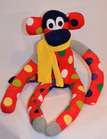 Red Spotted Sock Monkey